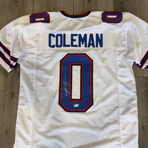 Keon Coleman Hand-Signed Buffalo Bills Jersey white XL Beckett Authenticated